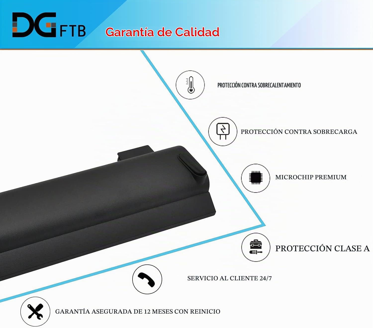 BATERÍA PARA LAPTOP LENOVO THINKPAD X240 X250 X260 X270 T440 T450 T460 T470P T550 T560 W550 L450 72WH 10.8V - 4