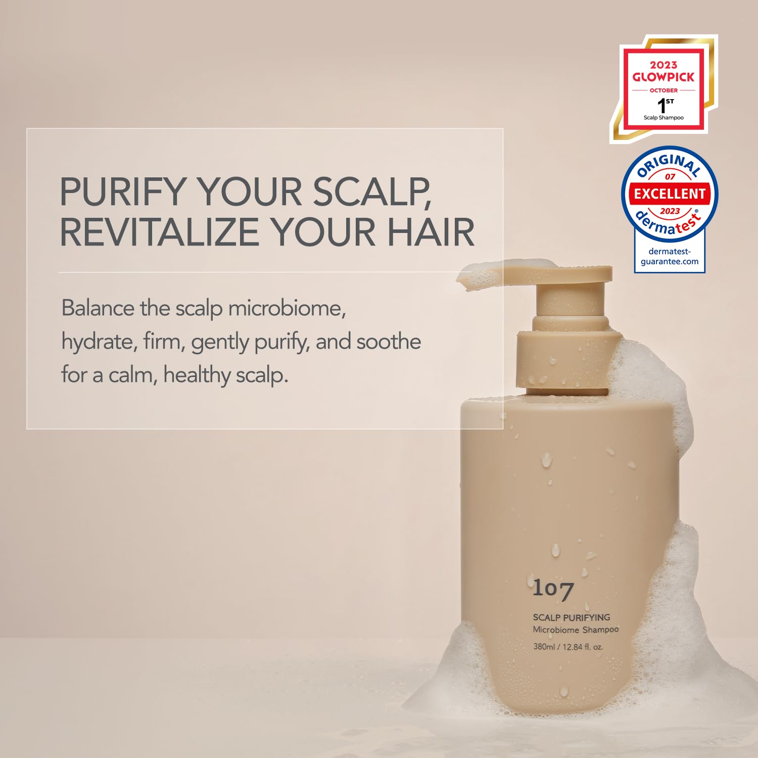 SHAMPOO ACLARANTE 107 CLARIFYING CON VINAGRE FERMENTADO Y GINSENG 12.84OZ - 2