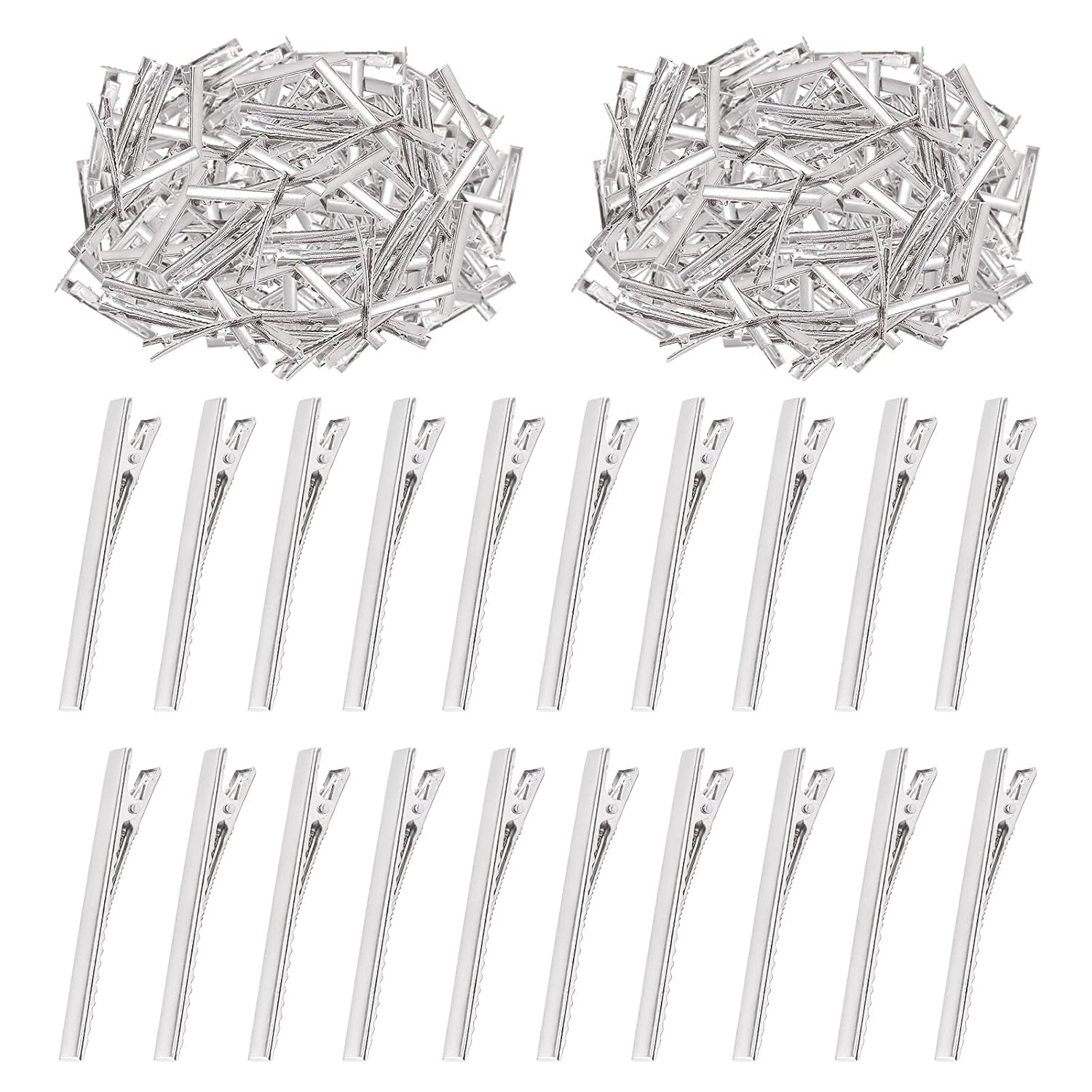 KIT DE 200 PINZAS PARA CABELLO TIPO COCODRILO DE 7.5 CM SWPEET - 1