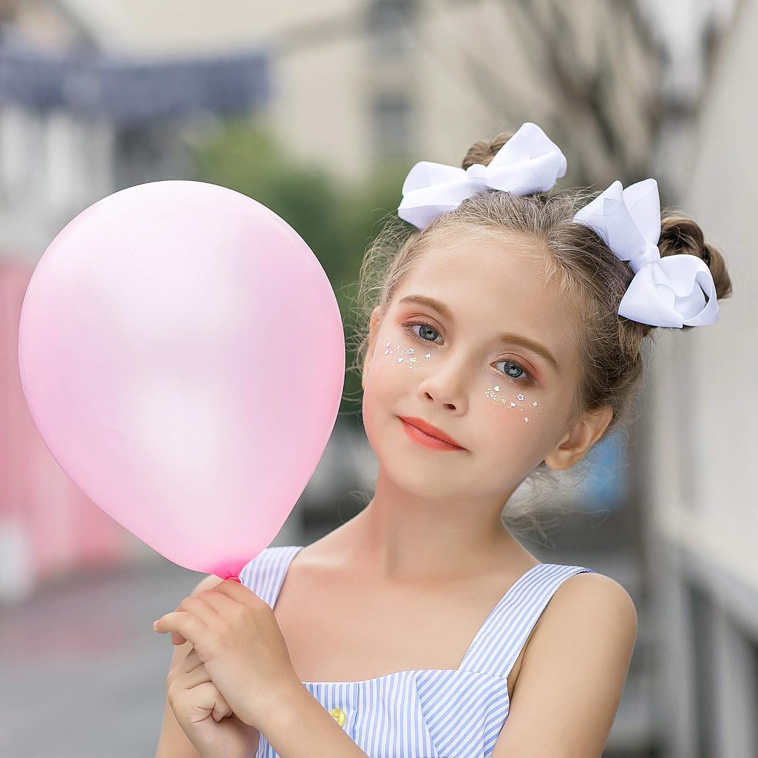MOÑOS PARA CABELLO DEEKA 16 PIEZAS 4 PULGADAS ROSA CLARO CON PINZAS COCODRILO - 5
