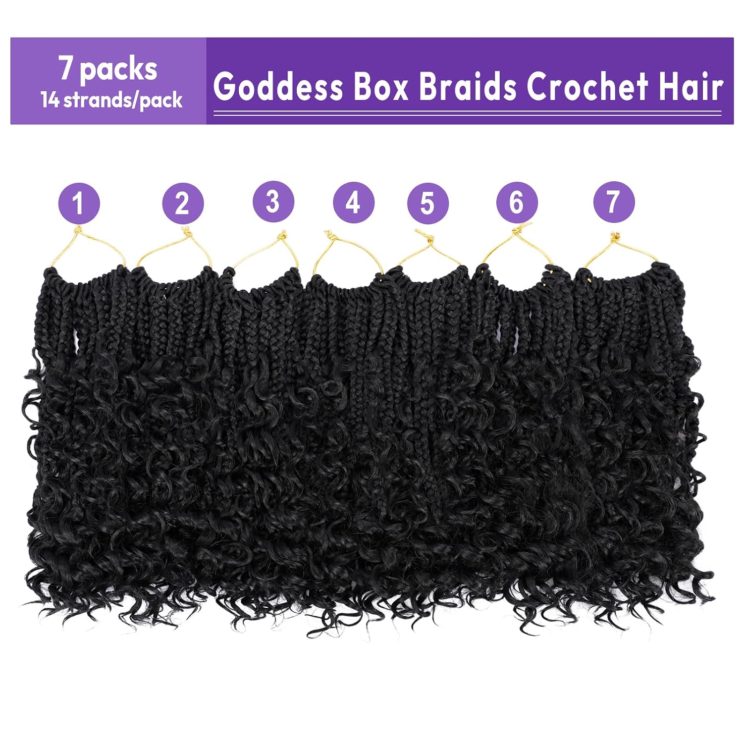 TRENZAS CROCHET GODDESS BOX BRAIDS BOHO 10 PULGADAS - 3