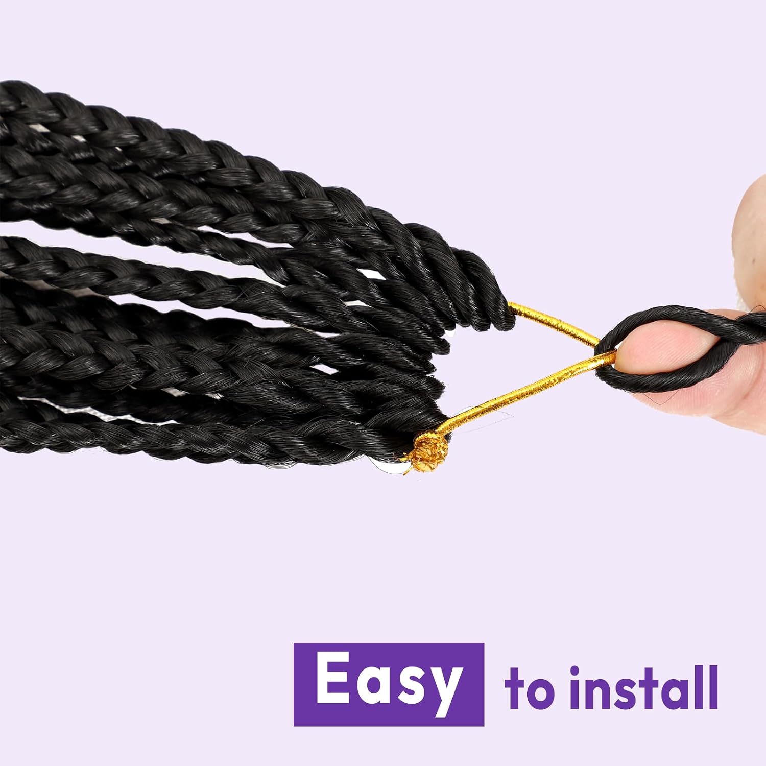 TRENZAS CROCHET GODDESS BOX BRAIDS BOHO 10 PULGADAS - 4