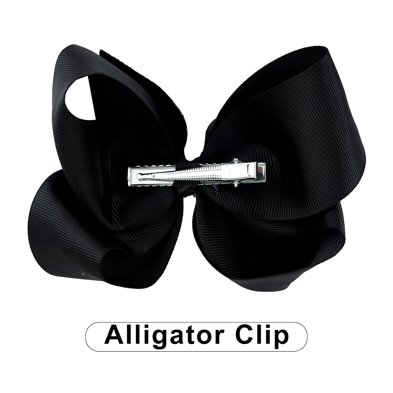 SET DE 16 MOÑOS PARA CABELLO DEEKA CON PINZAS COCODRILO BLANCO Y NEGRO - 2