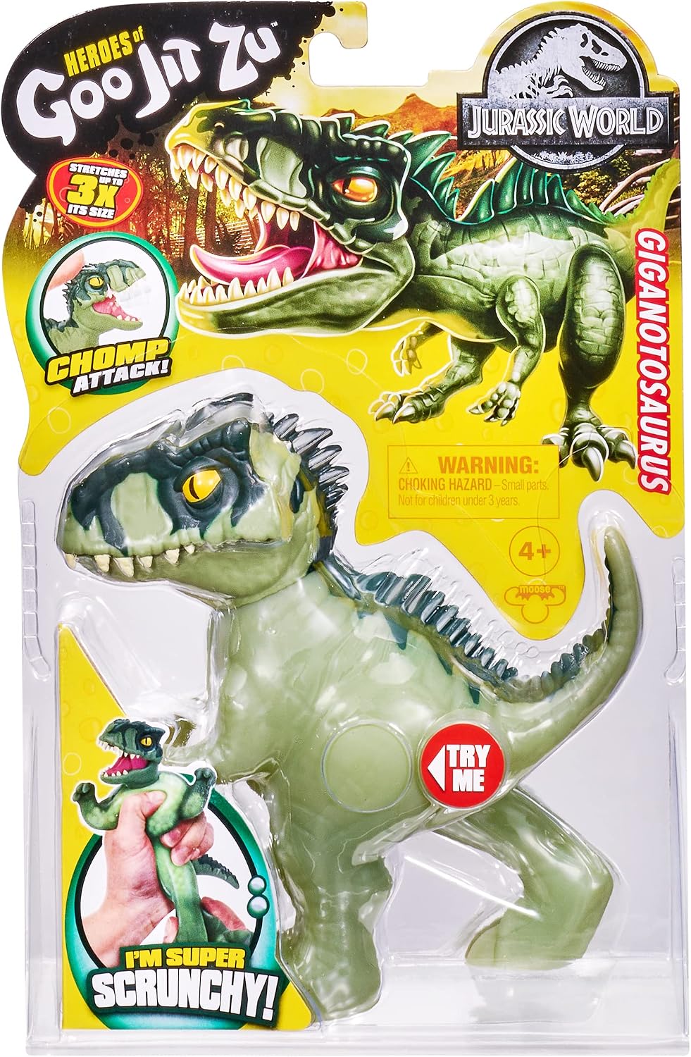 FIGURA DE ACCIÓN GIGANOTOSAURUS STRETCH HEROES JURASSIC WORLD - 2