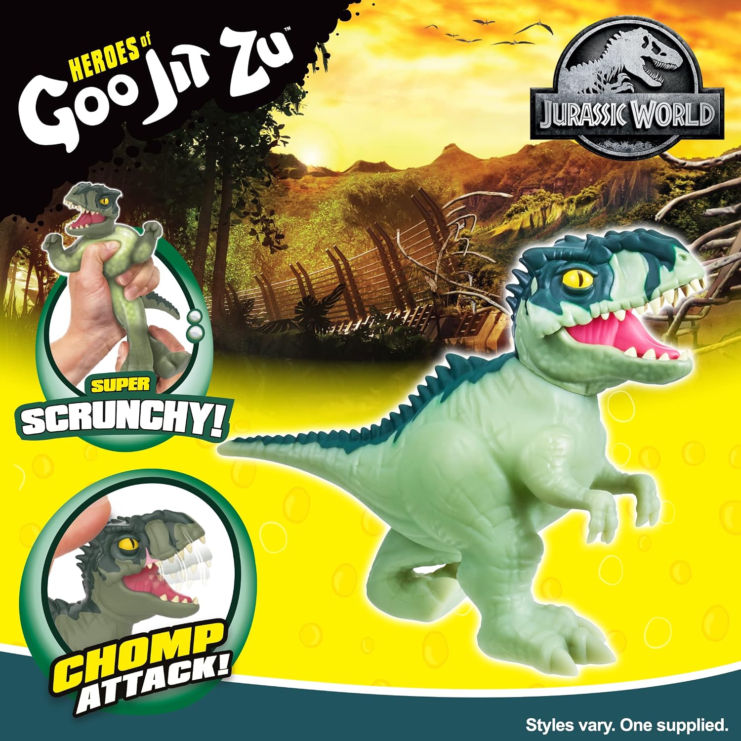 FIGURA DE ACCIÓN GIGANOTOSAURUS STRETCH HEROES JURASSIC WORLD - 3