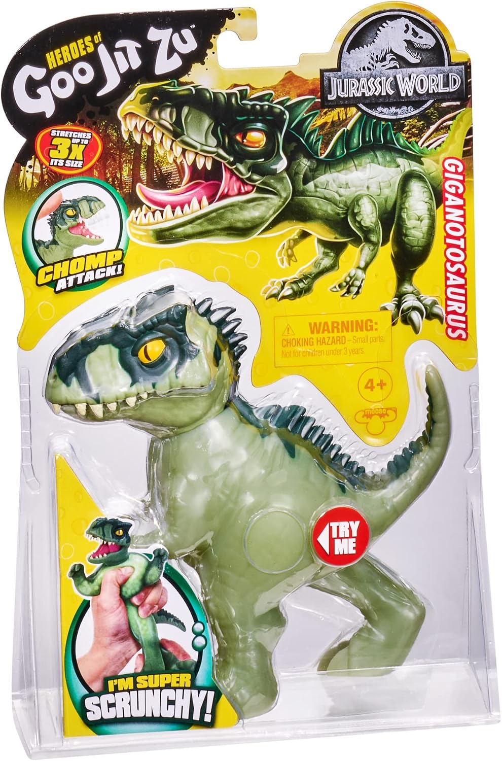 FIGURA DE ACCIÓN GIGANOTOSAURUS STRETCH HEROES JURASSIC WORLD - 5