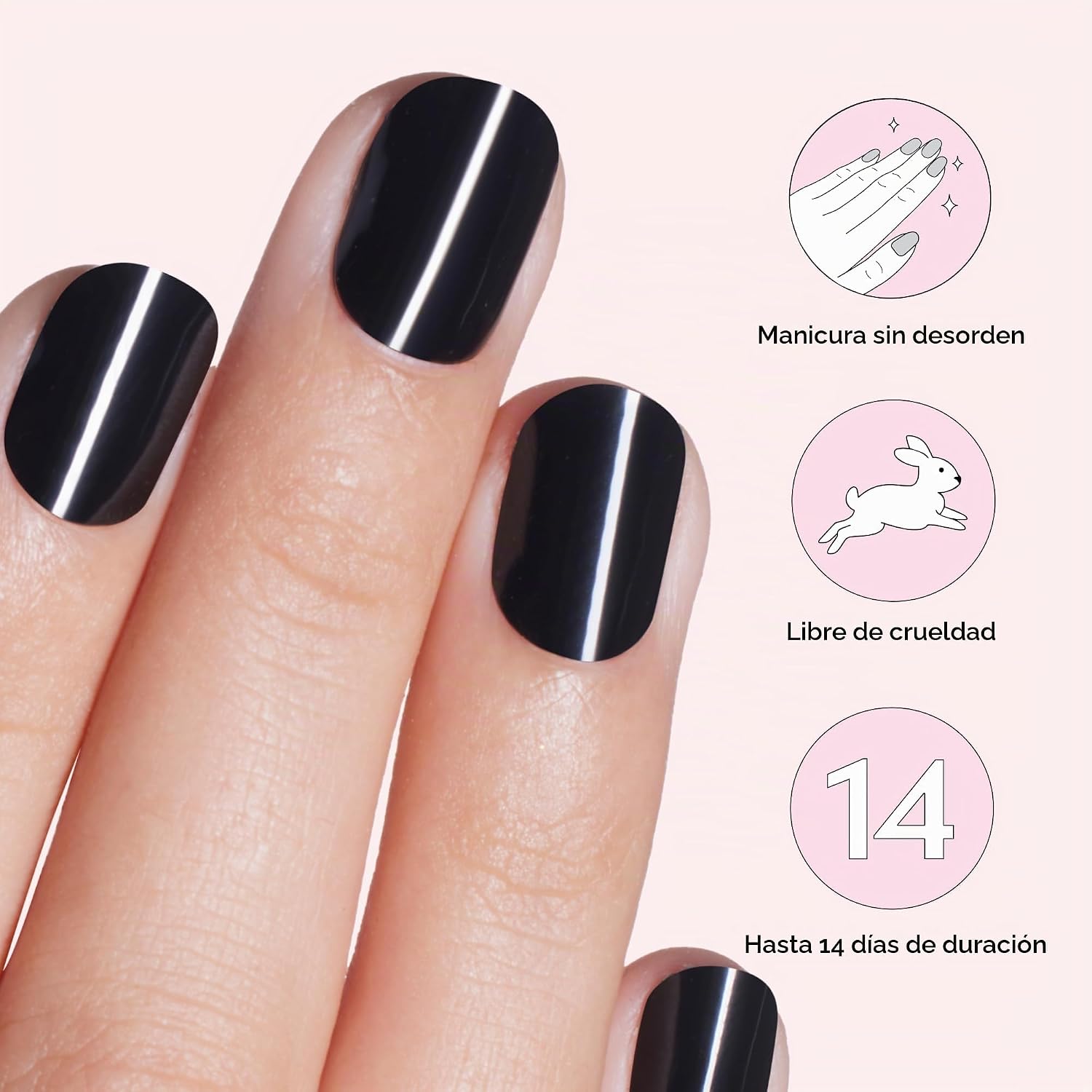 KIT DE MANICURA DASHING DIVA GLAZE NAIL STARTER NEGRO - 4