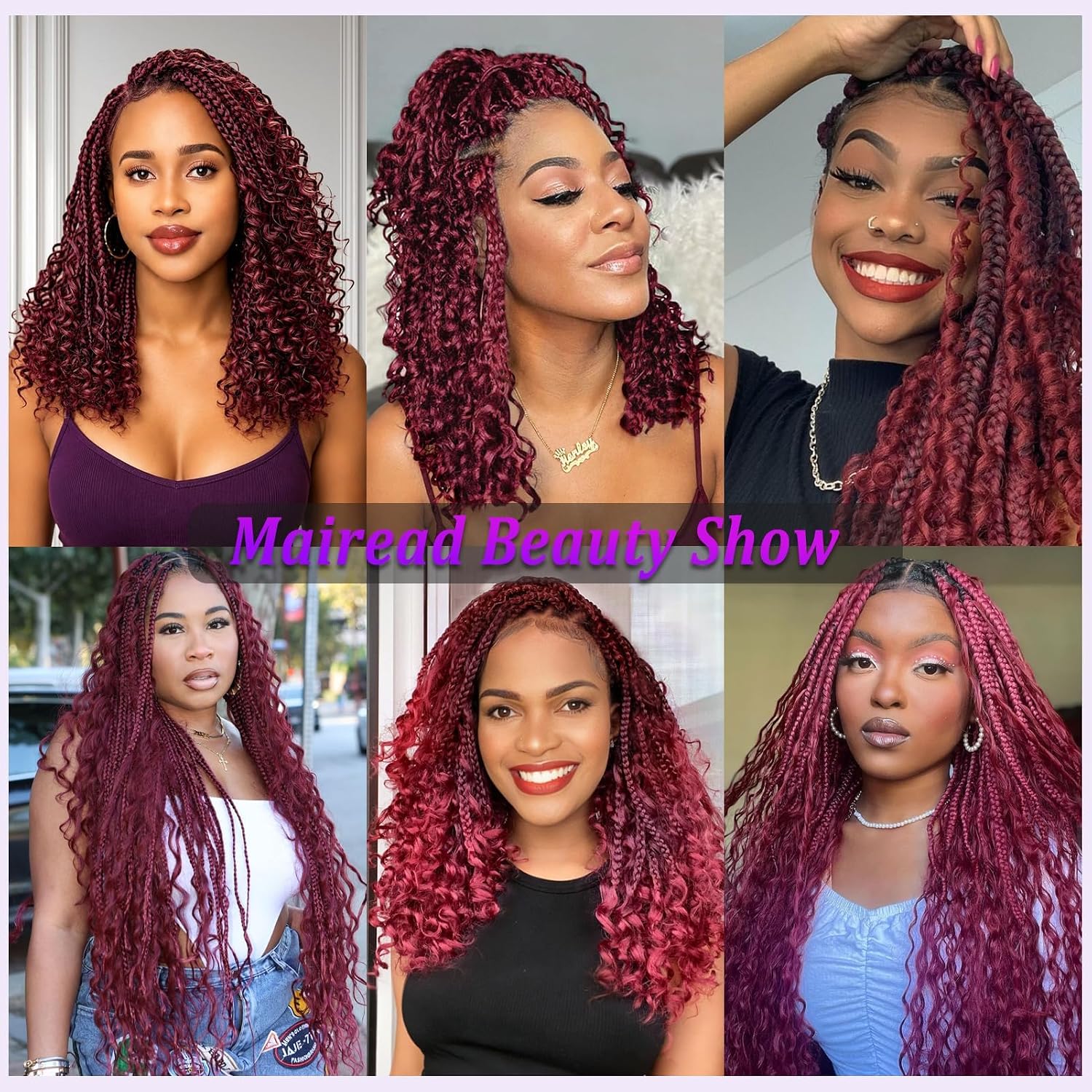 EXTENSIONES DE CABELLO CROCHET MAIREAD GODDESS BOX BRAIDS 14 PULGADAS - 5
