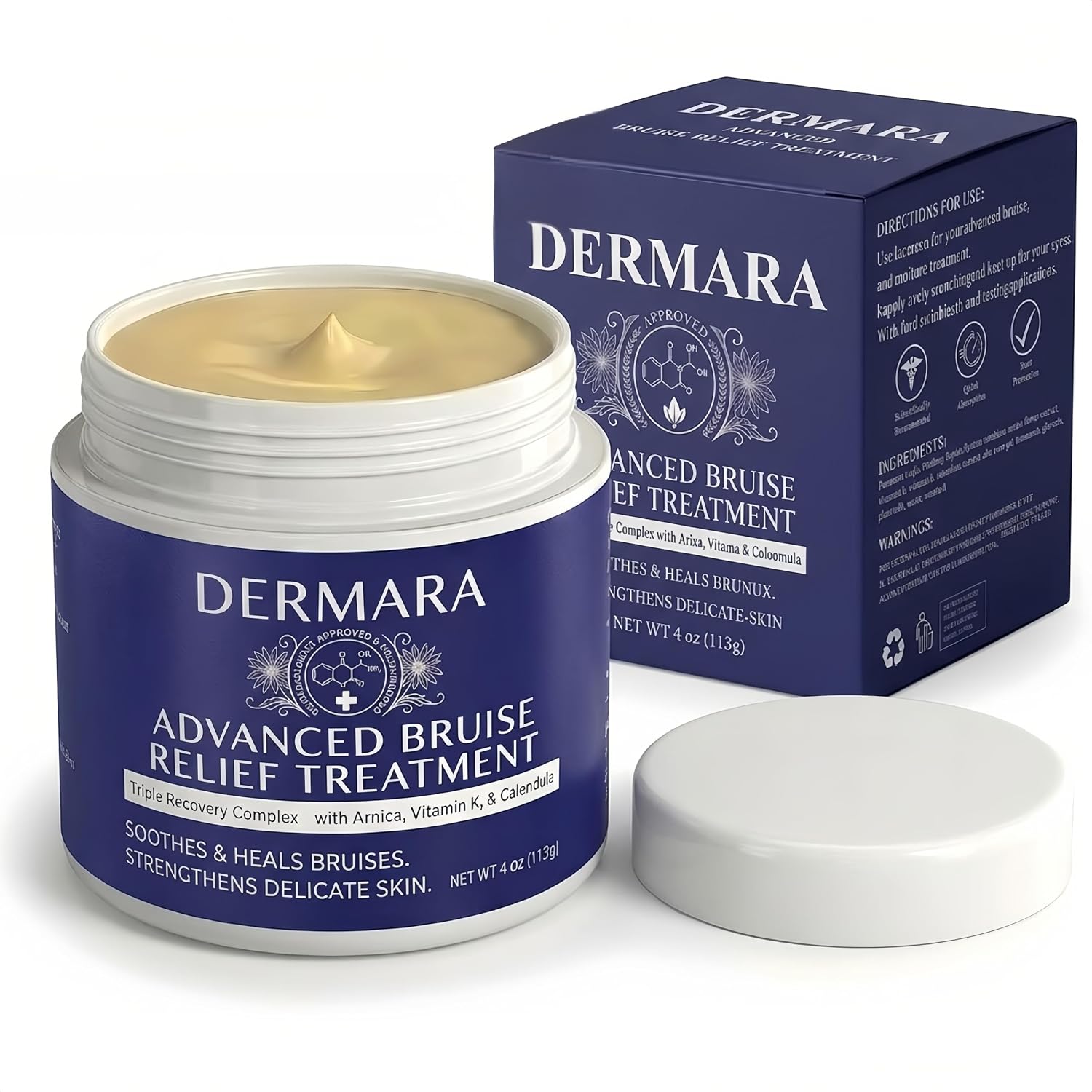 CREMA PARA MORETONES DERMARA CON ÁRNICA Y VITAMINA K, 4 OZ - 1