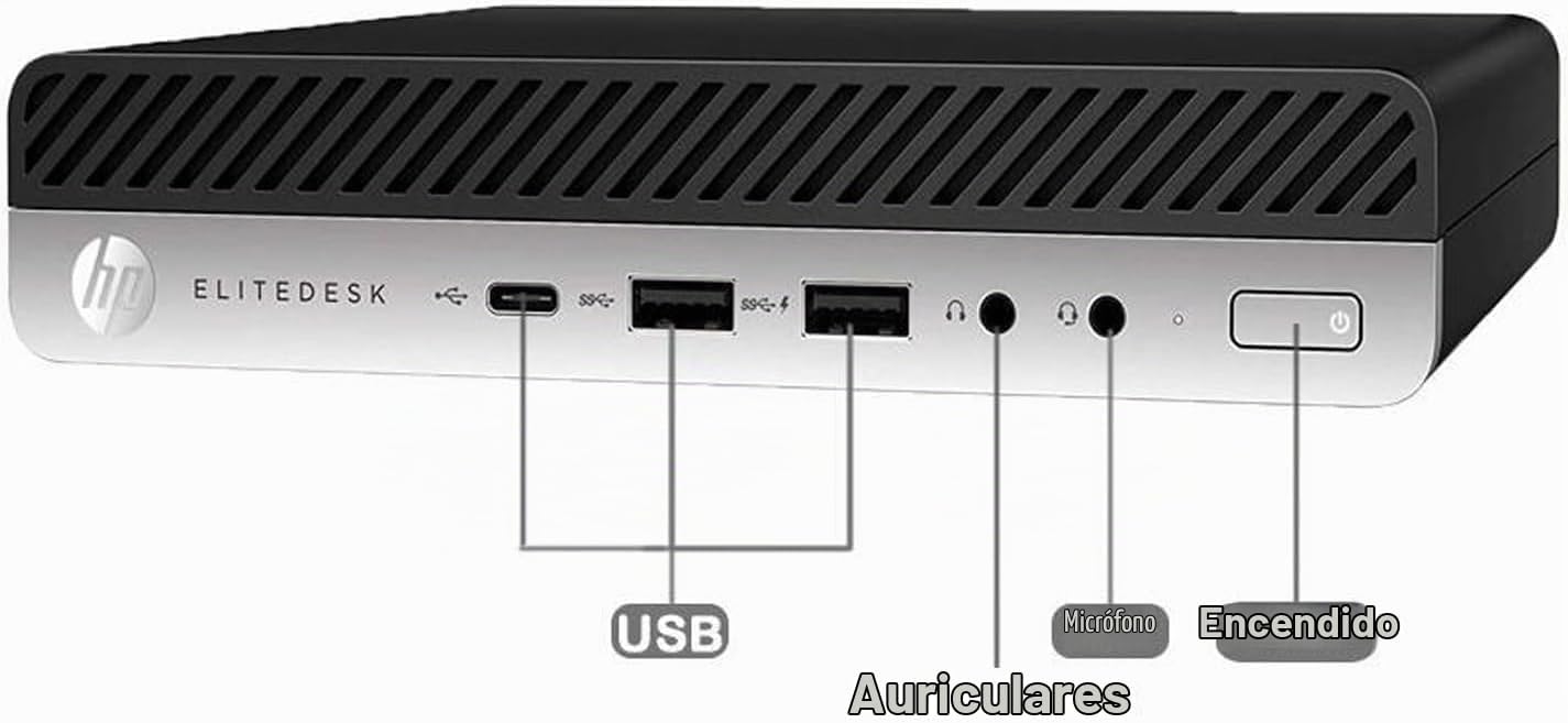 COMPUTADORA DE ESCRITORIO HP PRODESK 600 G3 MINI INTEL CORE I5-6500T 16GB RAM 256GB SSD WINDOWS 11 PRO - 3