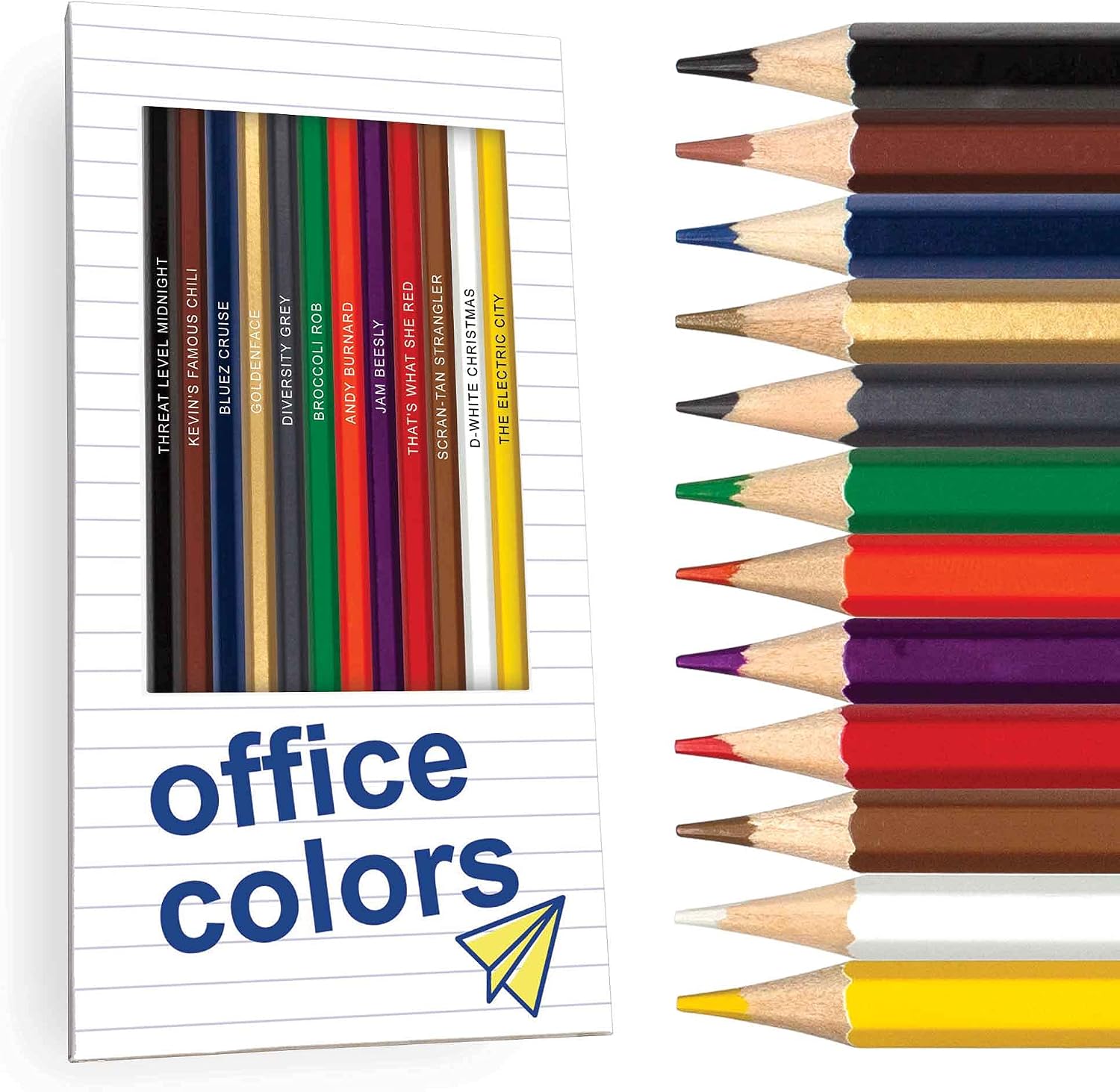 LÁPICES DE COLOR PUN LABS WORKDAY WONDERS 12 UNIDADES TEMAS HUMOR - 1