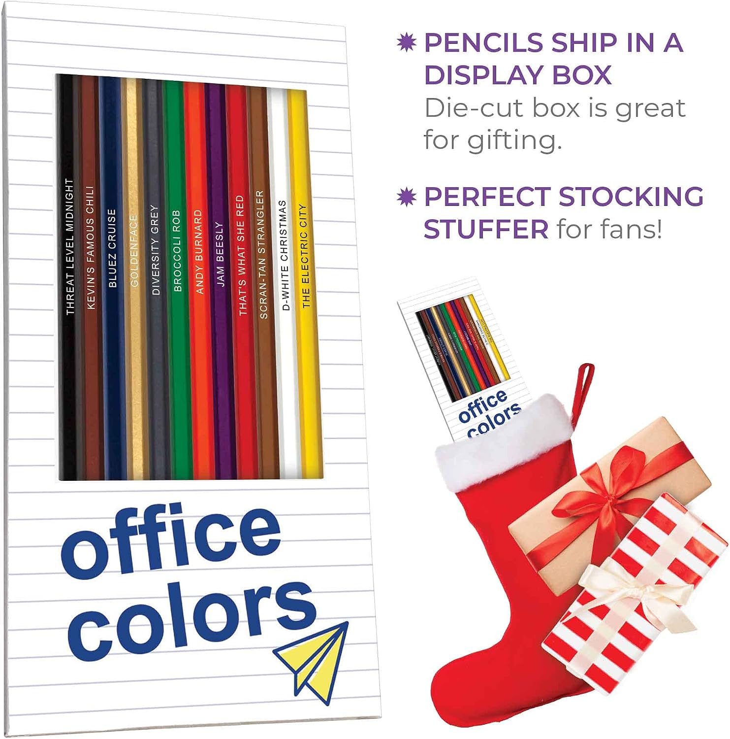 LÁPICES DE COLOR PUN LABS WORKDAY WONDERS 12 UNIDADES TEMAS HUMOR - 4