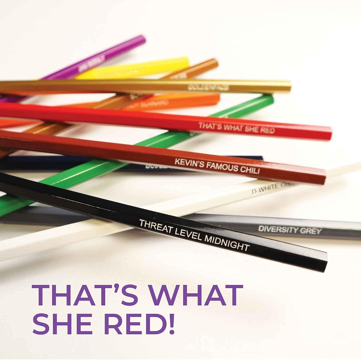 LÁPICES DE COLOR PUN LABS WORKDAY WONDERS 12 UNIDADES TEMAS HUMOR - 5