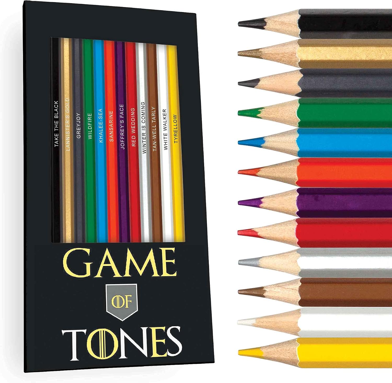 LÁPICES DE COLOR GAME OF TONES SET DE 12 LÁPICES CON DISEÑO GAME OF THRONES - 1