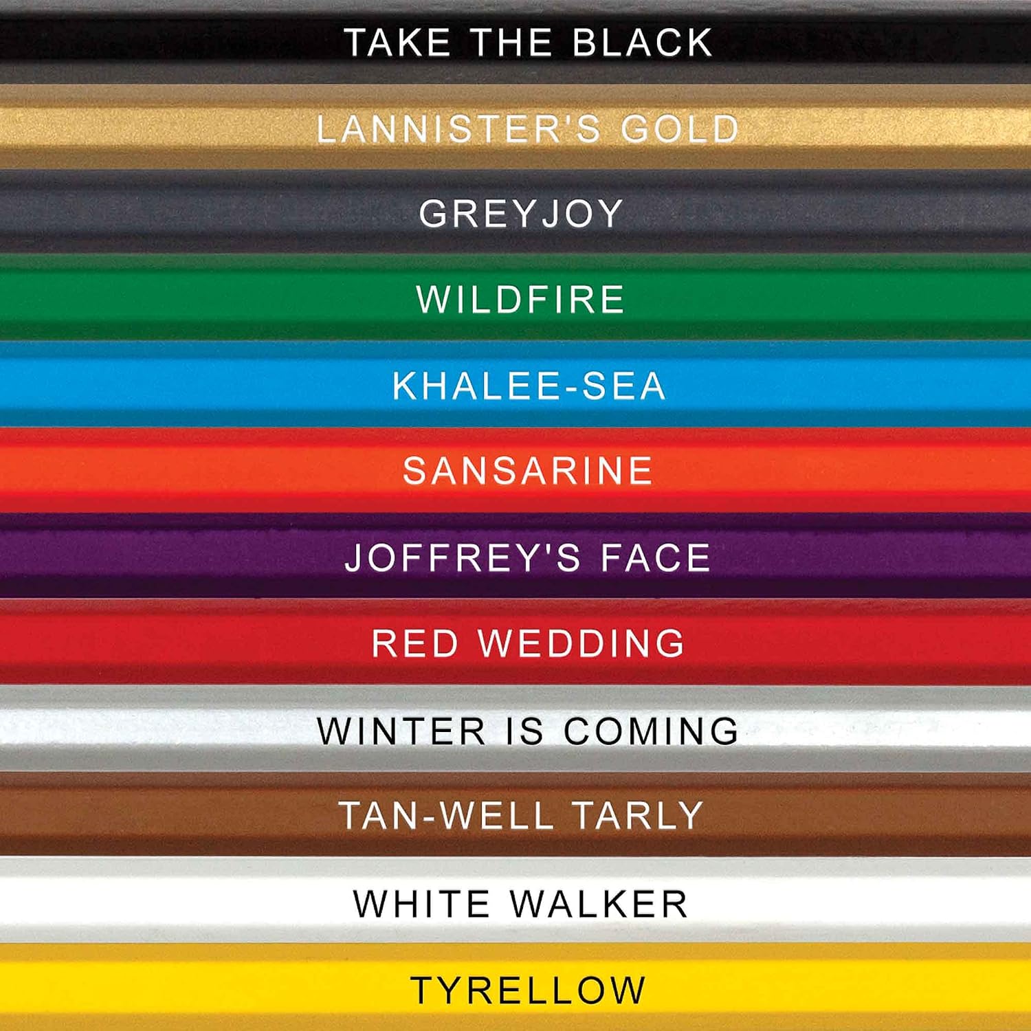 LÁPICES DE COLOR GAME OF TONES SET DE 12 LÁPICES CON DISEÑO GAME OF THRONES - 2