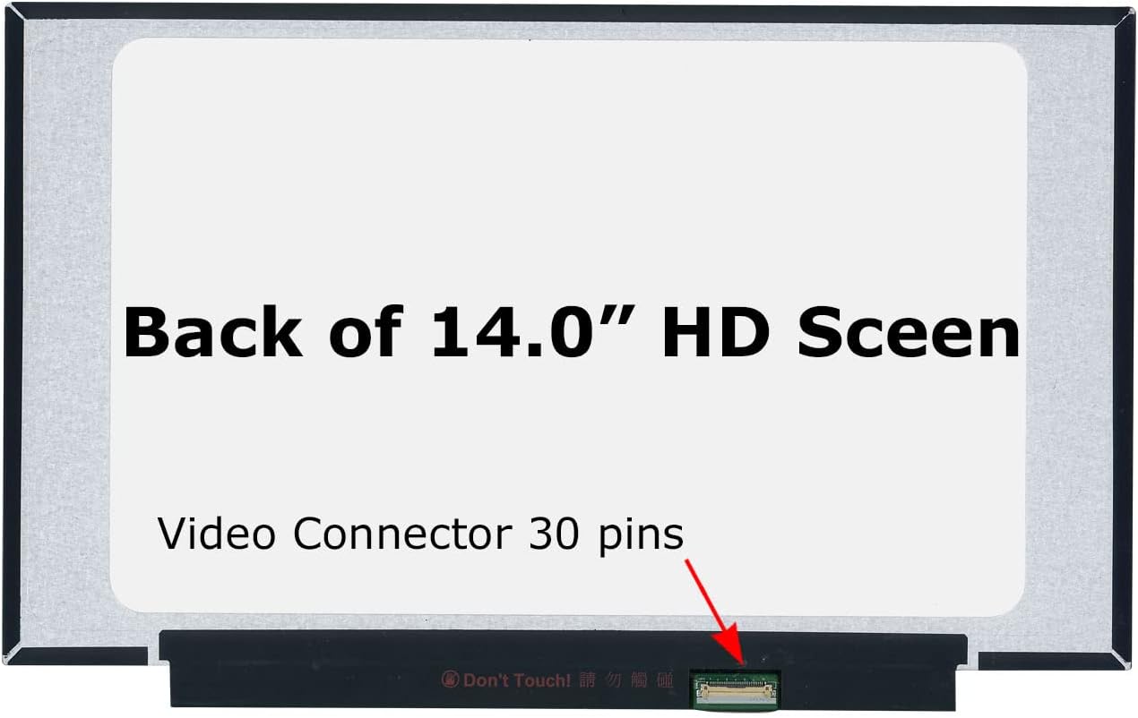 PANTALLA LCD LED PARA HP 14-DK1022WM HD 1366X768 14 PULGADAS - 2