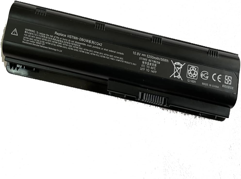 BATERÍA PARA NOTEBOOK HP MU06 10.8V 4400MAH COMPATIBLE CON SERIES G62 G72 PRESARIO CQ - 1
