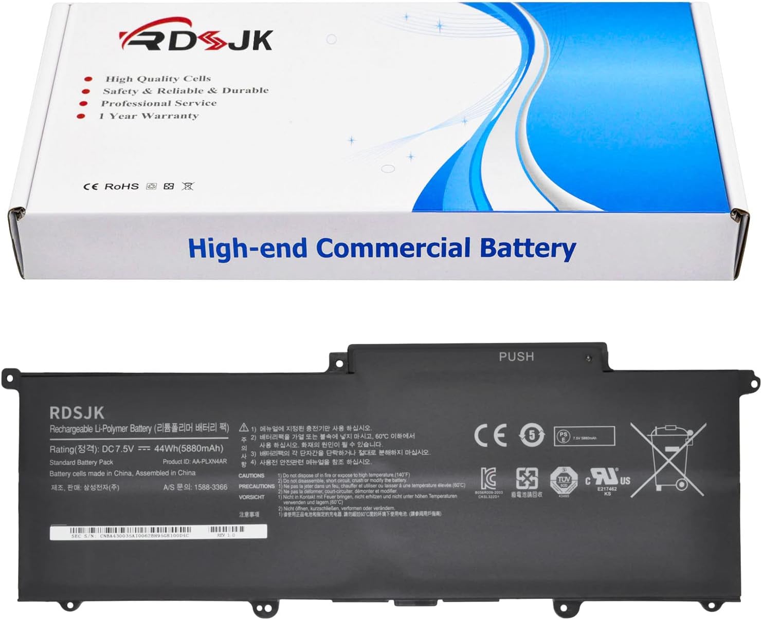 BATERÍA PARA NOTEBOOK SAMSUNG SERIE 9 900X3C 7.5V 44WH - 1