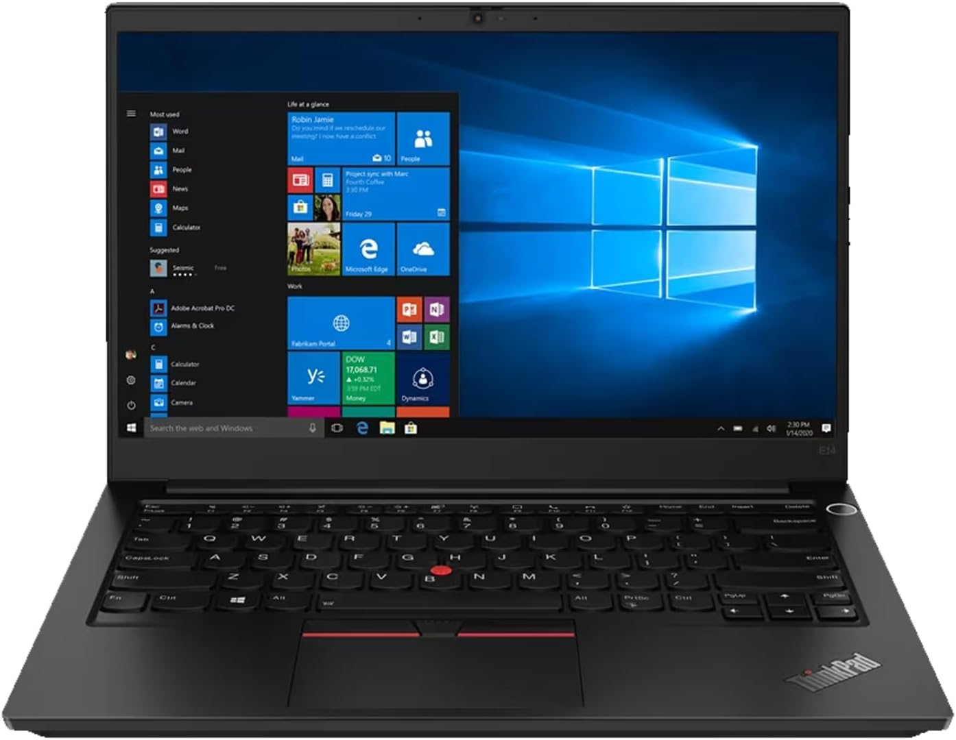LAPTOP LENOVO THINKPAD E14 GEN 3 14' AMD RYZEN 5 5500U 8GB 256GB SSD WINDOWS 10 PRO REACONDICIONADA - 1