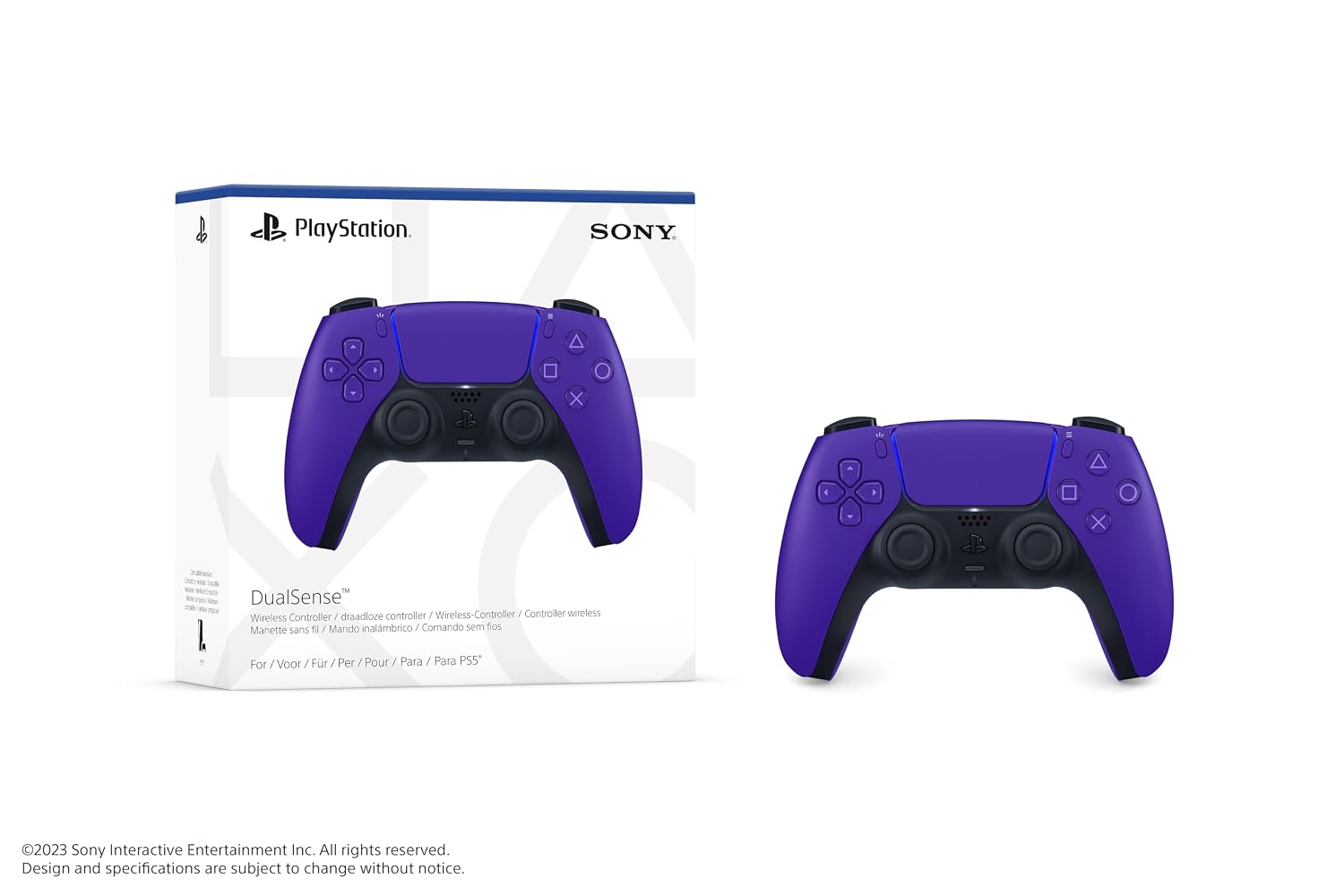 MANDO INALÁMBRICO DUALSENSE PARA PLAYSTATION 5 PÚRPURA GALÁCTICO - 1
