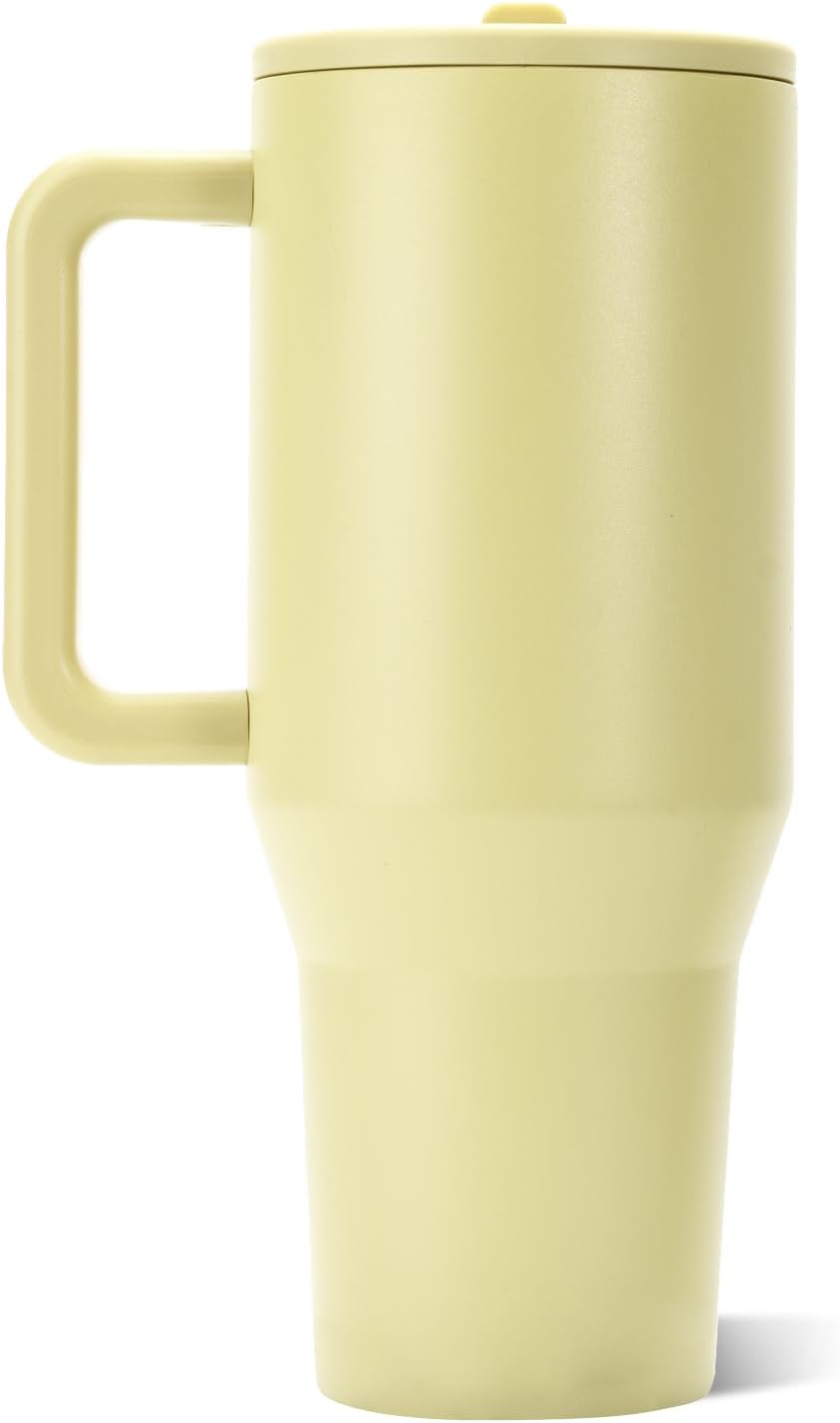 VASO TUMBLER HYDROJUG TRAVELER 40OZ CON AISLAMIENTO, ASA Y POPOTE OLIVA - 2