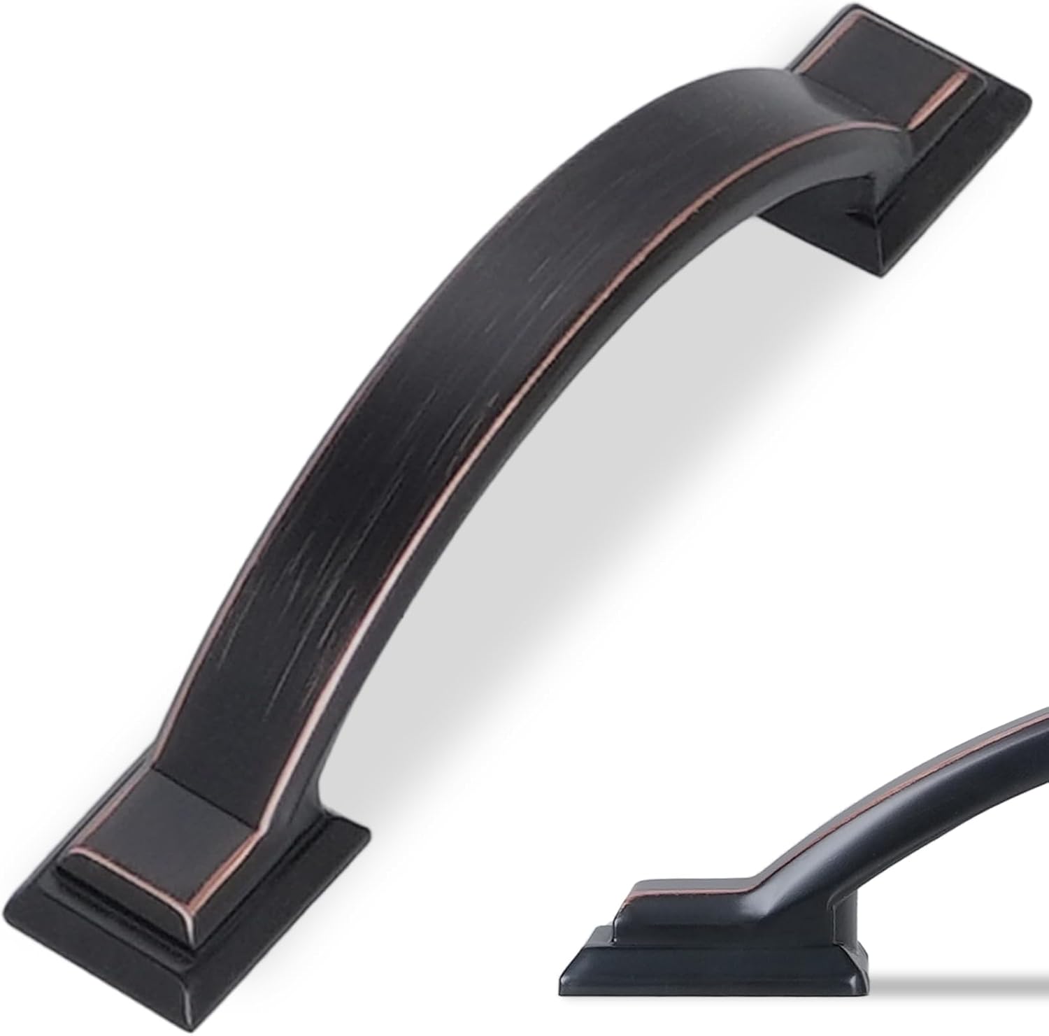 MANIJA PARA MUEBLE Y CLOSET 20 PIEZAS 76MM BRONCE ACEITADO ALEACIÓN DE ZINC - 1