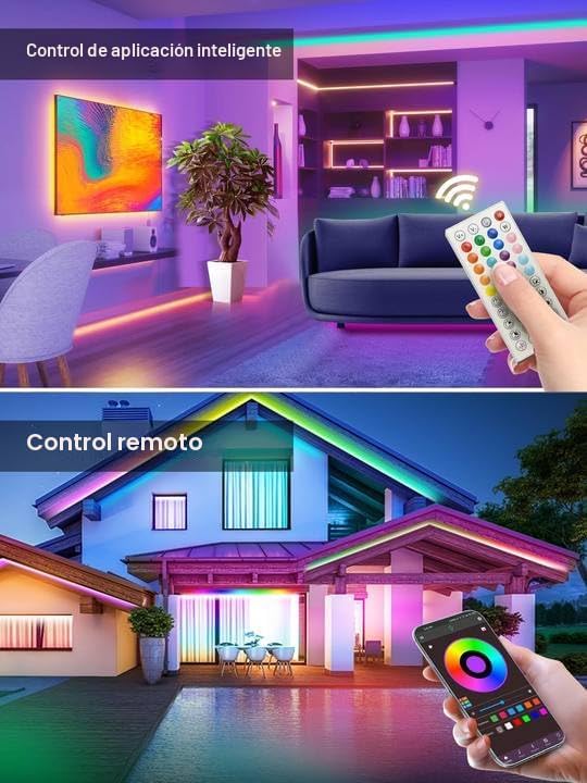 CINTA LED RGB NBBUFF 100 PIES CON CONTROL REMOTO Y APP - 2