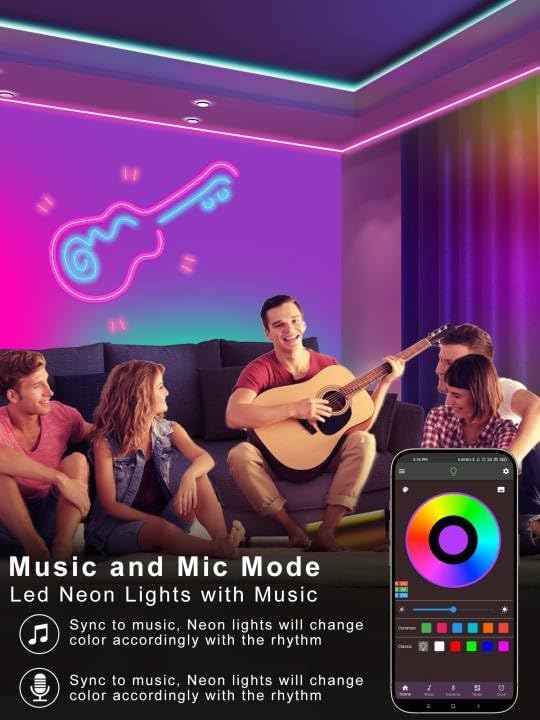 CINTA LED RGB NBBUFF 100 PIES CON CONTROL REMOTO Y APP - 4