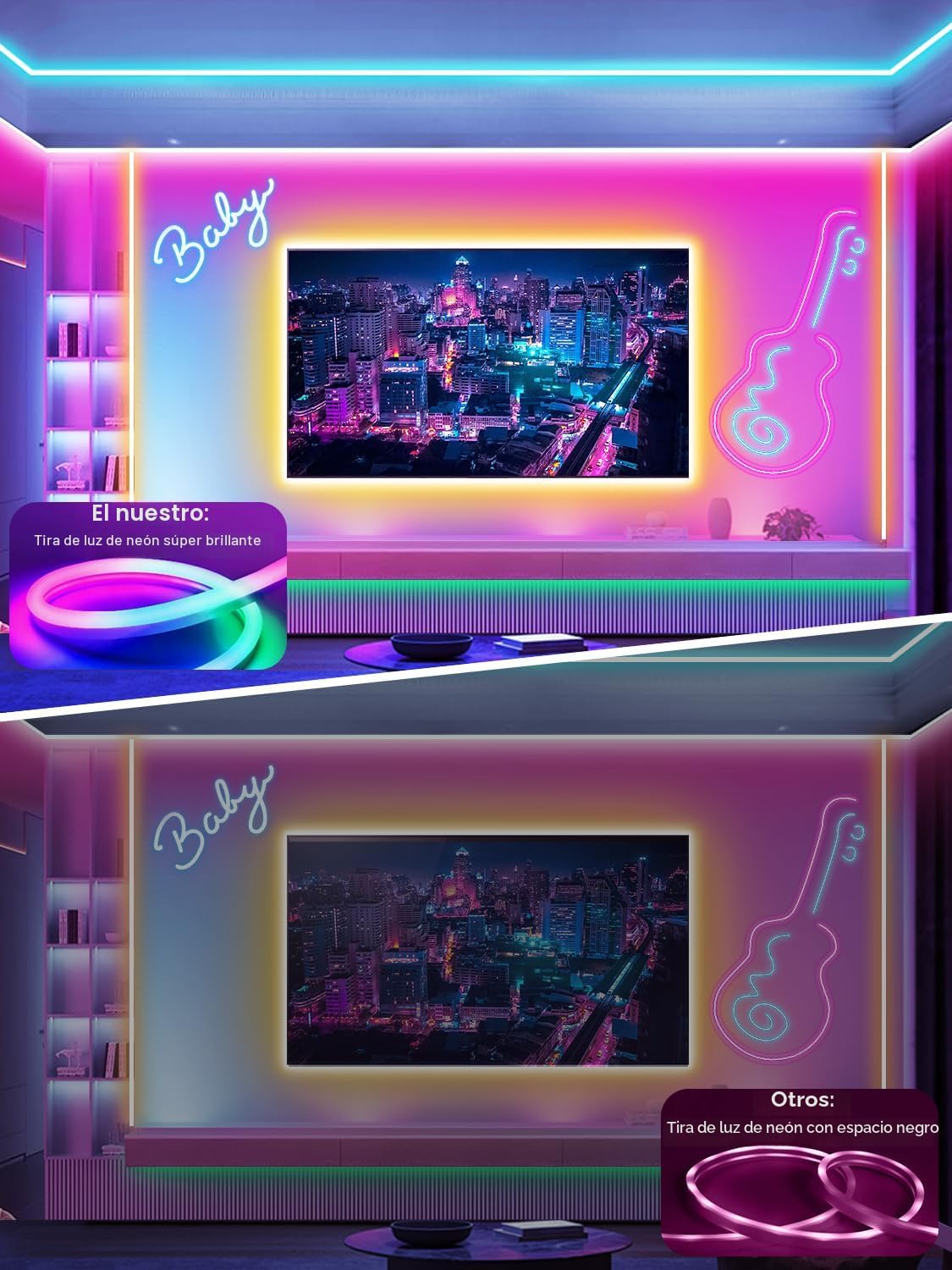 CINTA LED RGB NBBUFF 10 METROS CONTROL REMOTO Y APP - 3