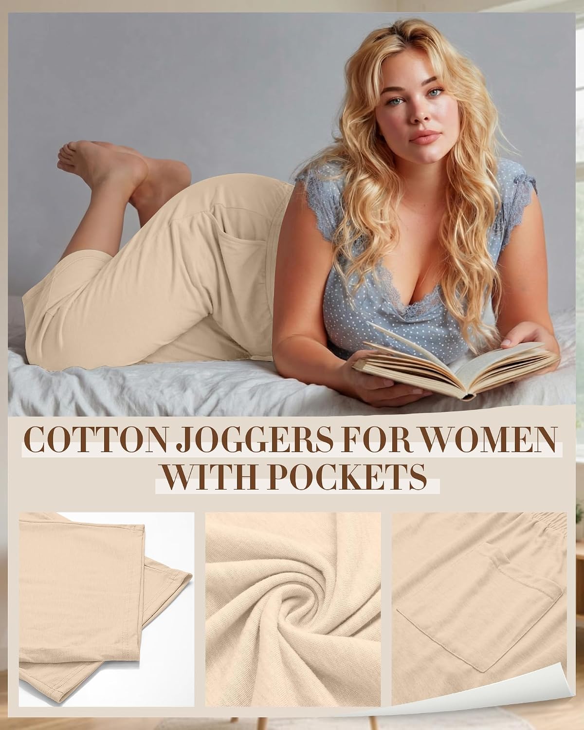 PANTALÓN CAPRI NEER TALLA GRANDE ALGODÓN PACK 3 UNIDADES - 5