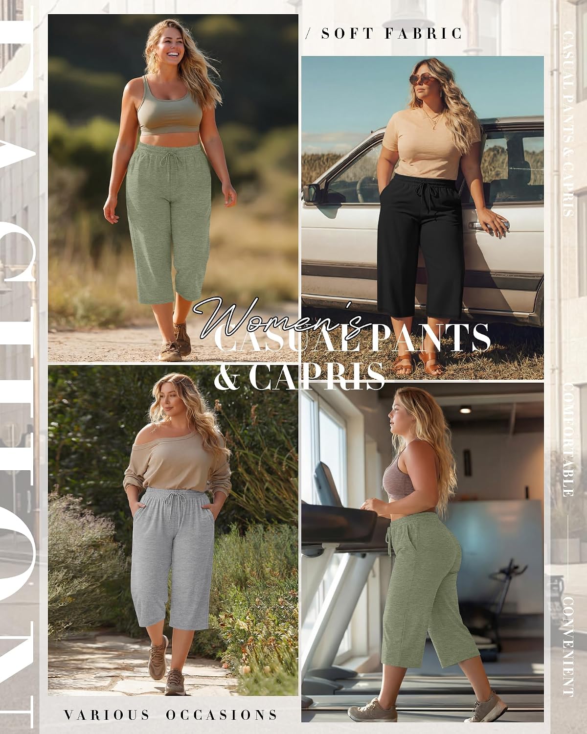 PANTALÓN CAPRI NEER TALLA GRANDE PACK 3 UNIDADES ALGODÓN - 4