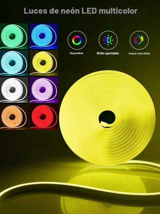 CINTA LED RGB NEON ROPE LIGHTS 50 PIES CON CONTROL REMOTO Y APP - 5