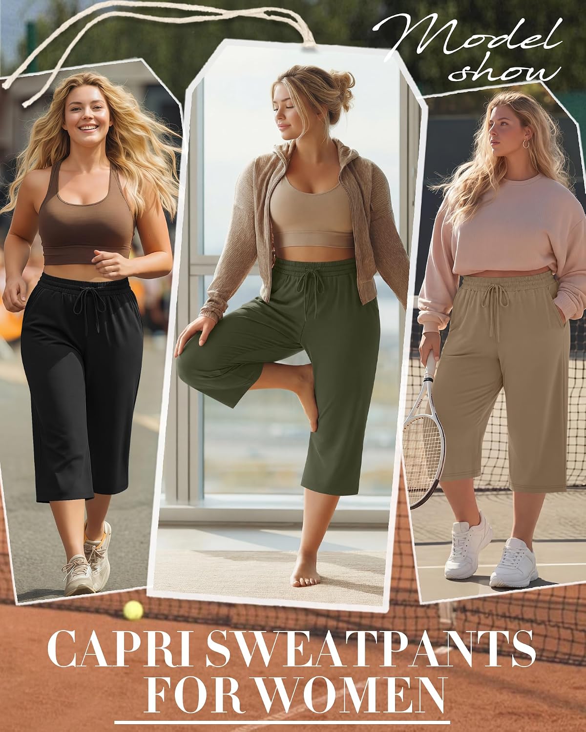 PANTALÓN CAPRI NEER TALLA GRANDE ALGODÓN PACK 3 UNIDADES - 2