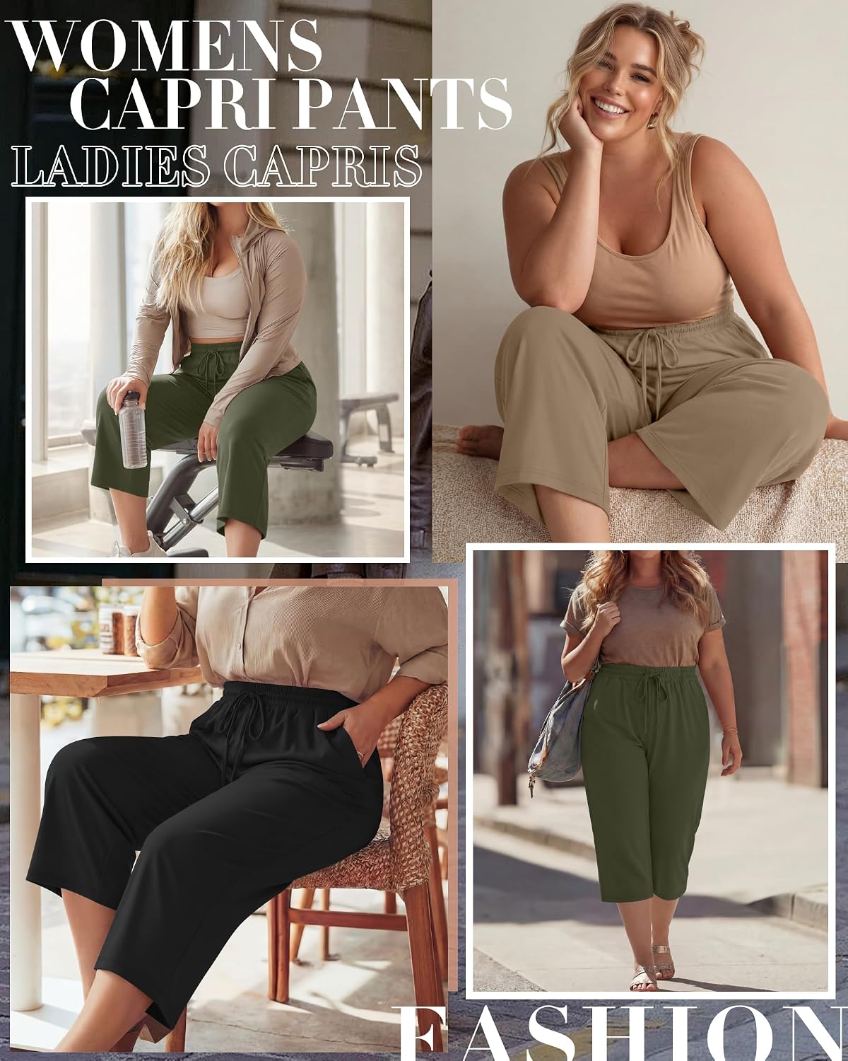 PANTALÓN CAPRI NEER TALLA GRANDE ALGODÓN PACK 3 UNIDADES - 3