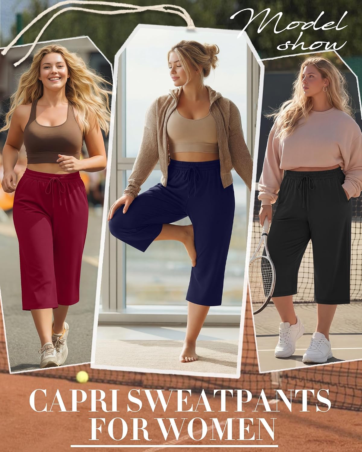 PANTALÓN CAPRI NEER TALLA GRANDE ALGODÓN PACK 3 UNIDADES - 2