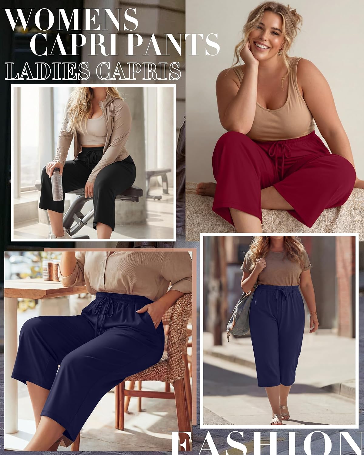 PANTALÓN CAPRI NEER TALLA GRANDE ALGODÓN PACK 3 UNIDADES - 3