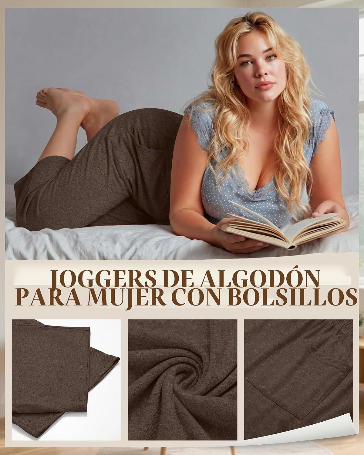 PANTALÓN CAPRI NEER TALLA GRANDE ALGODÓN PACK 3 UNIDADES - 5