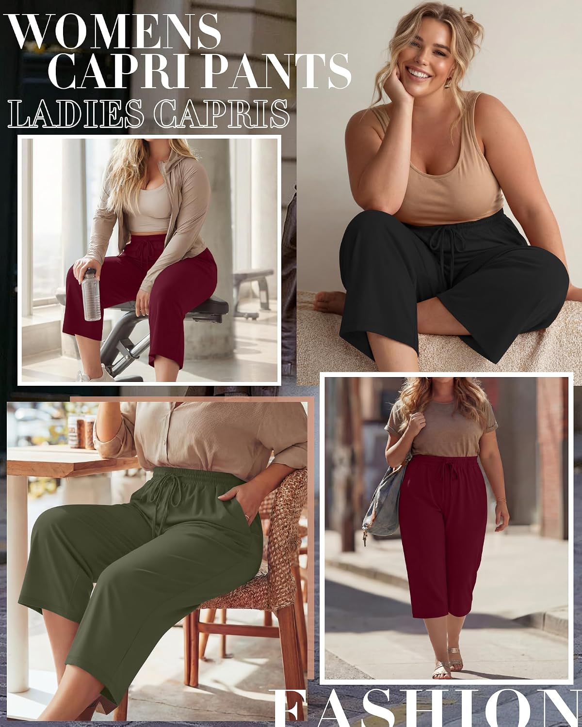 PANTALÓN CAPRI NEER TALLA GRANDE PACK 3 UNIDADES ALGODÓN - 3
