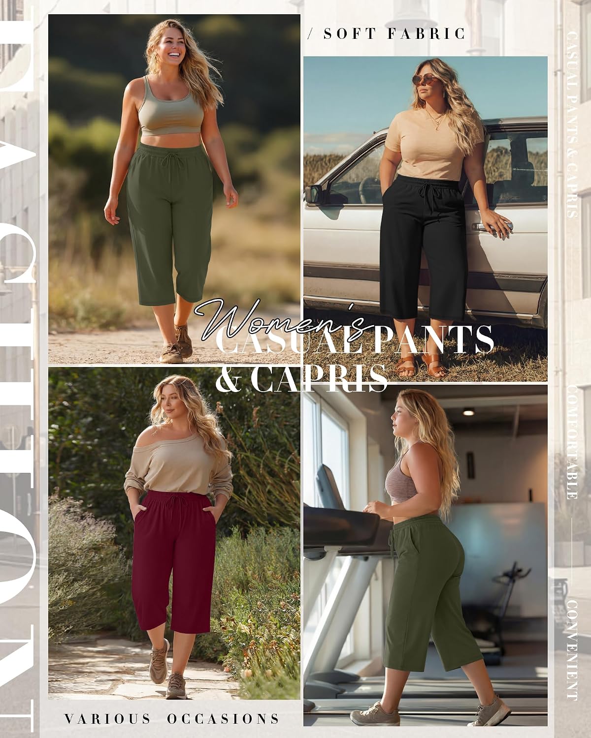 PANTALÓN CAPRI NEER TALLA GRANDE PACK 3 UNIDADES ALGODÓN - 4