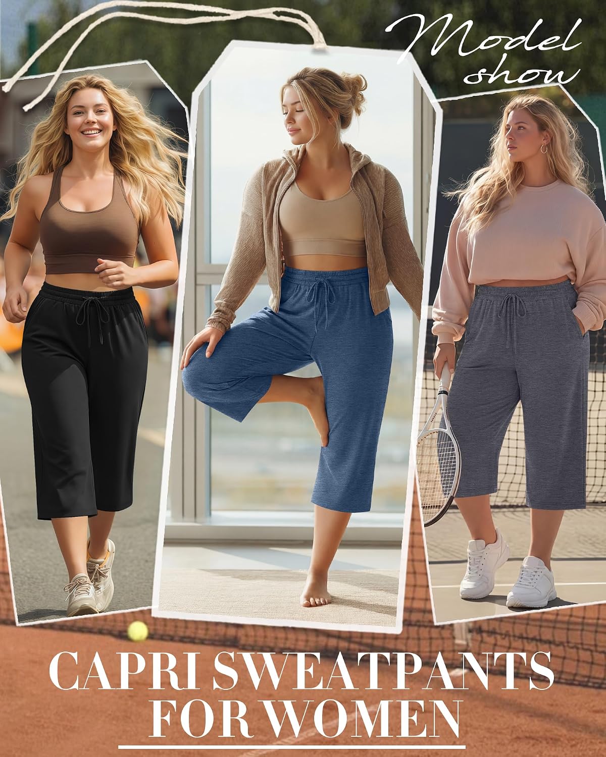 PANTALÓN CAPRI NEER TALLA GRANDE ALGODÓN PACK 3 UNIDADES - 2