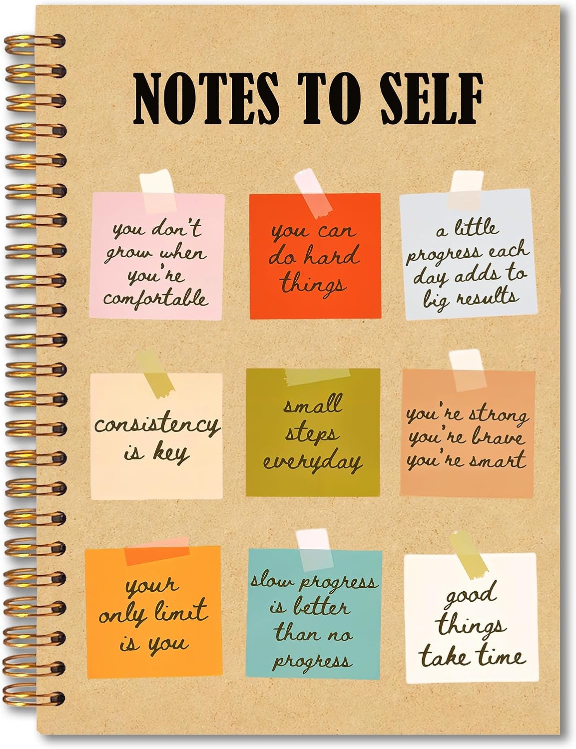 CUADERNO ESPIRAL MKIJUHB TAPA DURA 5.5X8.3 PULGADAS - 1
