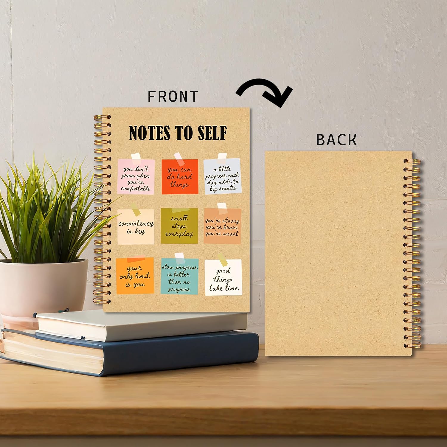 CUADERNO ESPIRAL MKIJUHB TAPA DURA 5.5X8.3 PULGADAS - 4