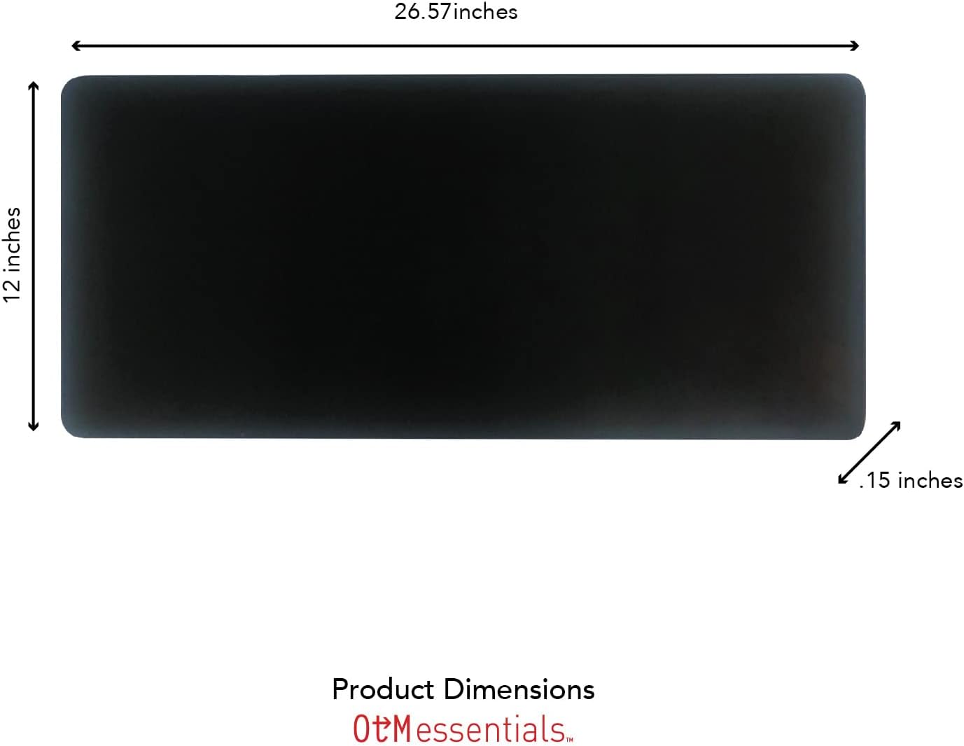MOUSE PAD OTM ESSENTIALS CLASSIC CLOTH DESK MAT NEGRO - 4
