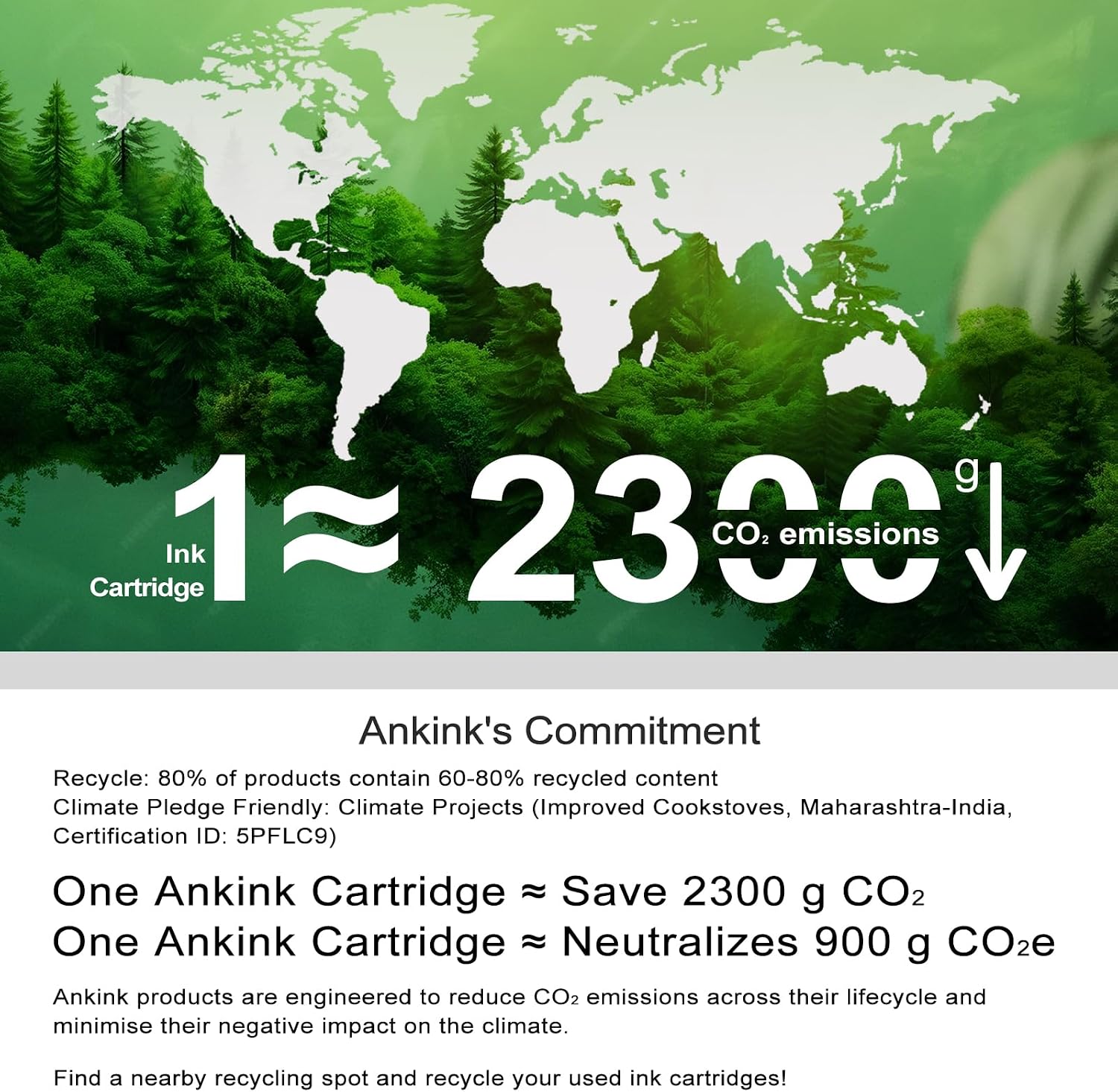 CARTUCHOS DE TINTA ANKINK 68XL NEGRO PACK 2 UNIDADES COMPATIBLE HP - 2