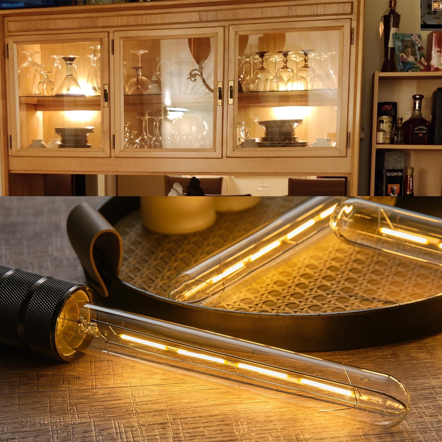 AMPOLLETA LED TUBULAR E26 T10 8.9 PULGADAS 4W LUZ CÁLIDA REGULABLE - 4
