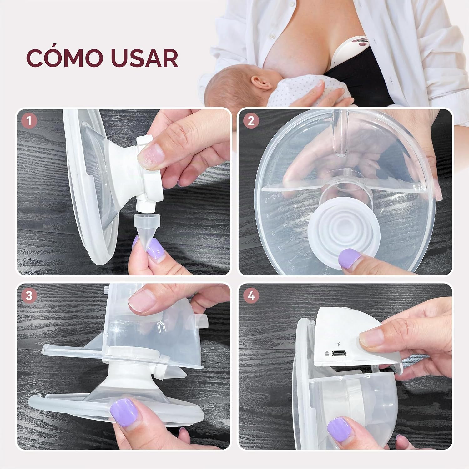 REPUESTOS PARA SACALECHES MOMCOZY M5 TOVVILD 2 COLECTORES Y 10 INSERTOS DE BRIDA - 5