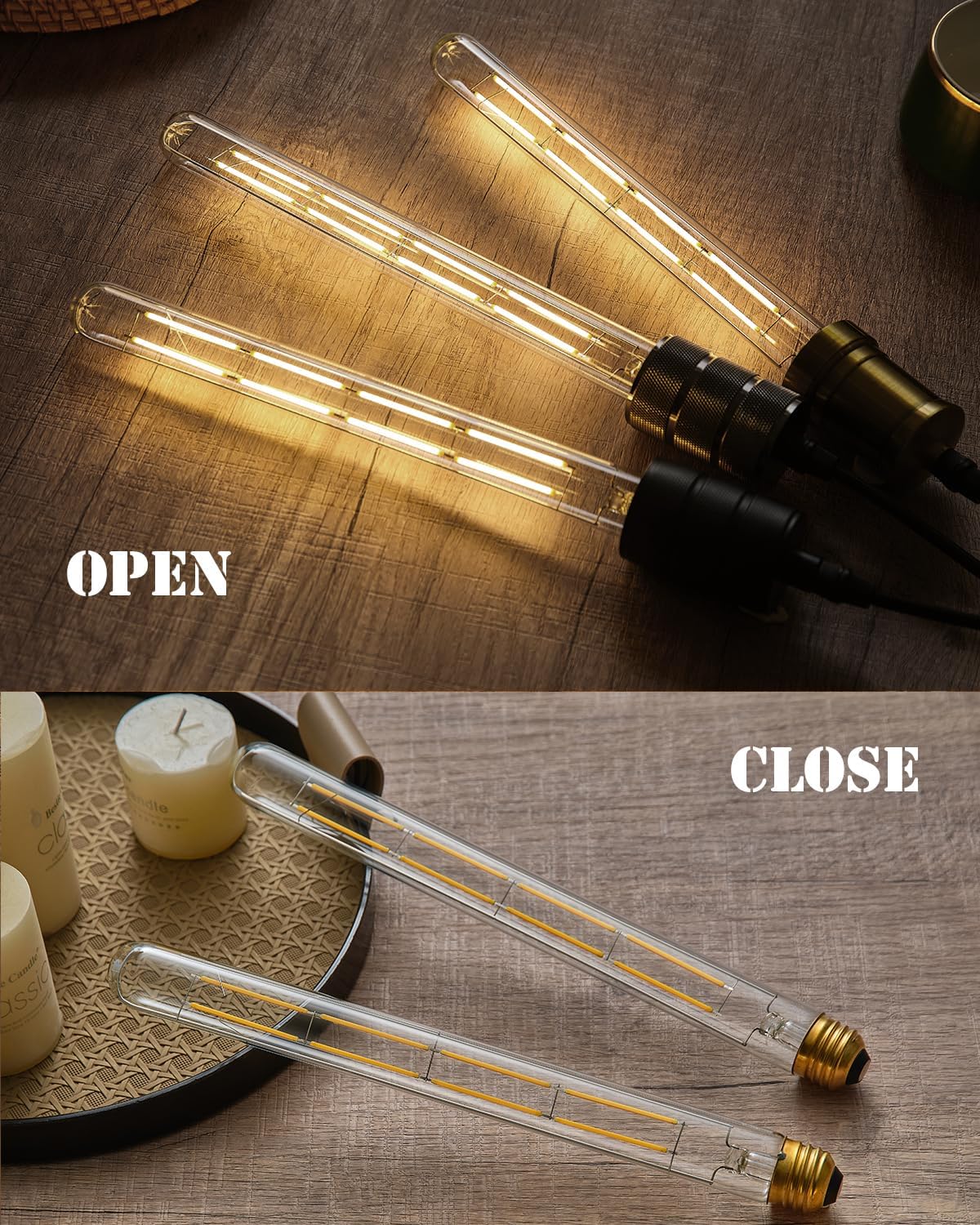 AMPOLLETA LED TUBULAR T10 LVYE 10W E26 LUZ CÁLIDA 3000K REGULABLE - 5