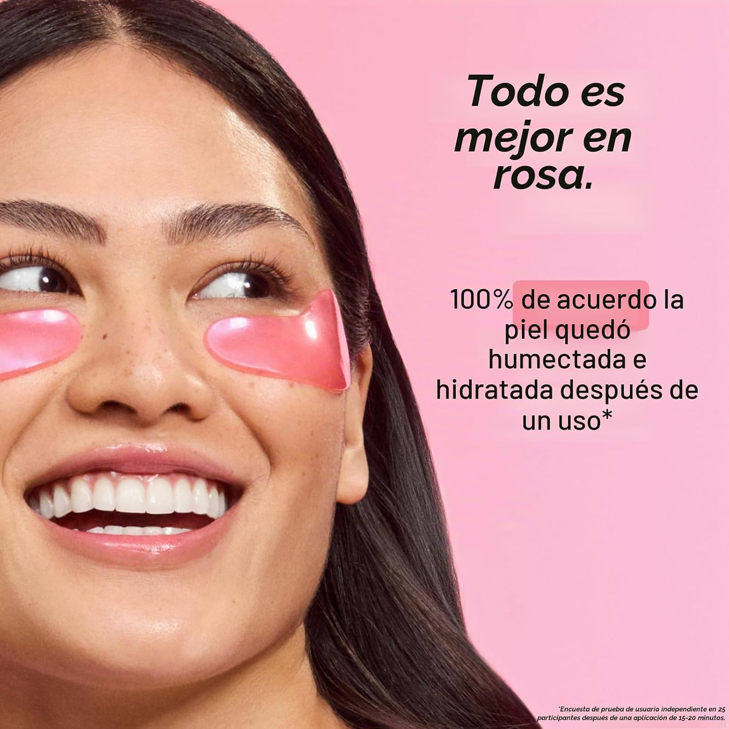 MASCARILLA PARA CONTORNO DE OJOS GRACE Y STELLA 48 PARES ROSA - 2