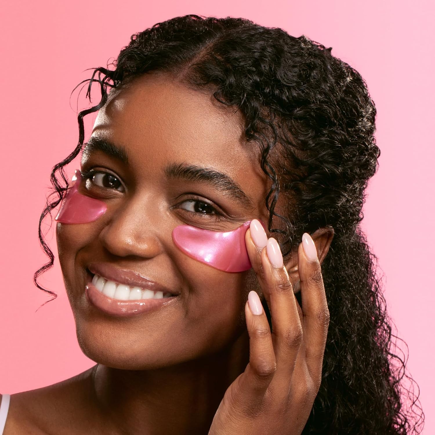 MASCARILLA PARA CONTORNO DE OJOS GRACE Y STELLA 48 PARES ROSA - 5