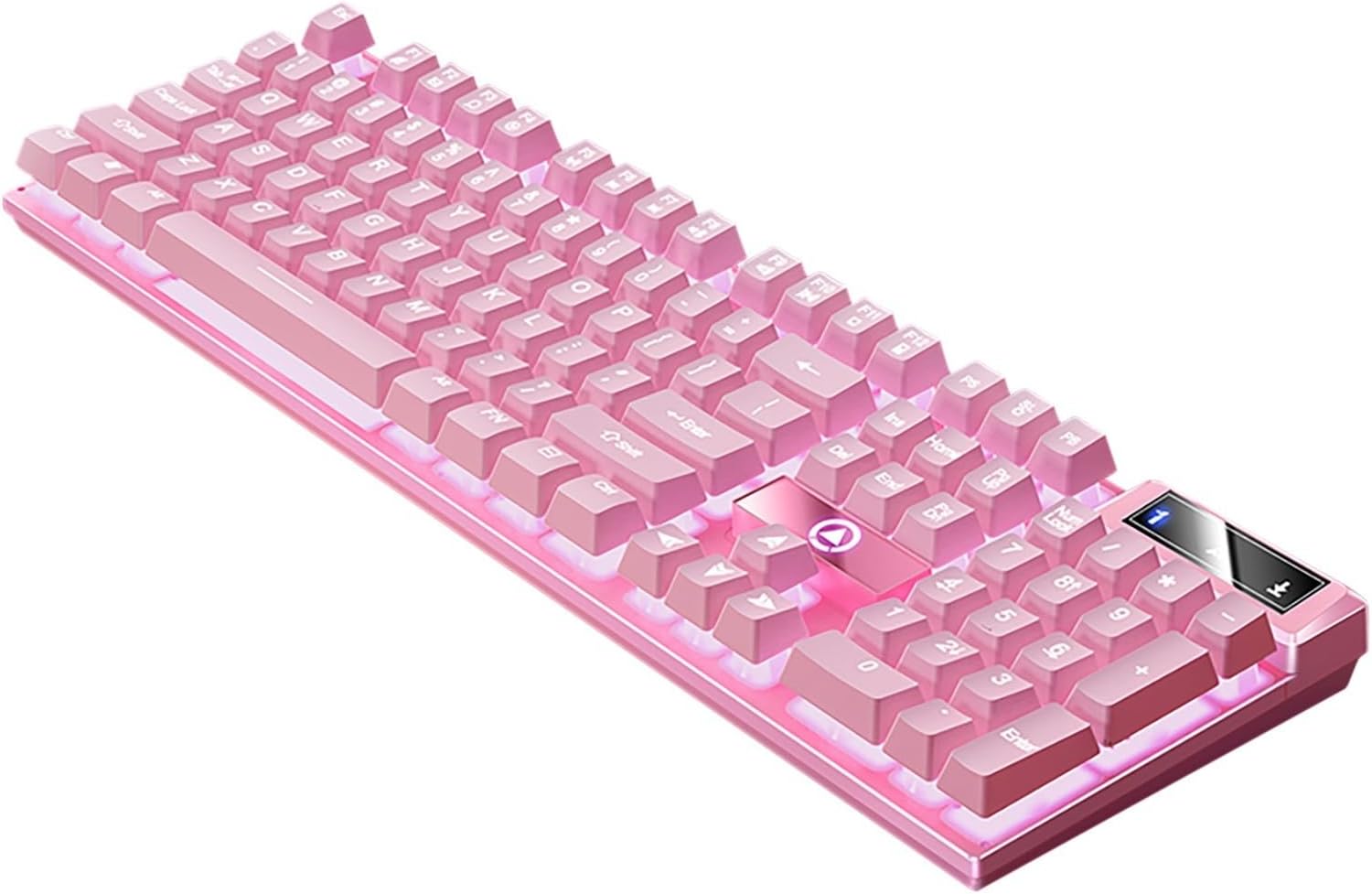 TECLADO GAMER LOVSKOO MECÁNICO RGB CON CABLE RETROILUMINADO - 1